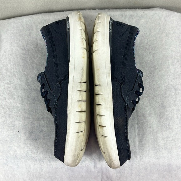 Skechers‎ Yoga Mat Flex Comfort Slip On Shoes Womens Size 10 Navy Blue - Picture 6 of 10